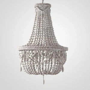 Изображение Люстра Rh Anselme White Wood Large Chandelier By Imperiumloft