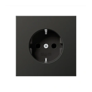 Изображение Розетка с заземлением и шторками 16А 250В LS plus антрацит AL1520KIAN Jung