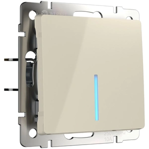 Изображение Выключатель одноклавишный с подсветкой (слоновая кость) W1110103