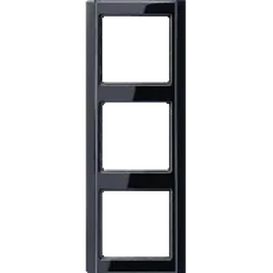 Изображение Рамка на 3 поста A 500 черный глянцевый A583SW Jung