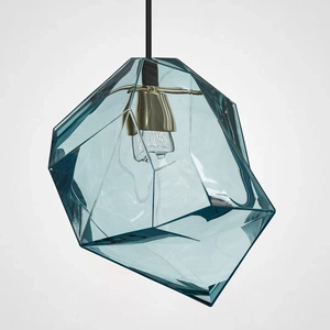Изображение Подвесной Светильник Color Ice Cube Pendant Jevio 1 Голубой By Imperiumloft