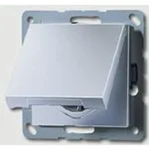 Изображение Розетка с заземлением и крышкой 16А 250В A 500 алюминий A1520BFKLAL Jung