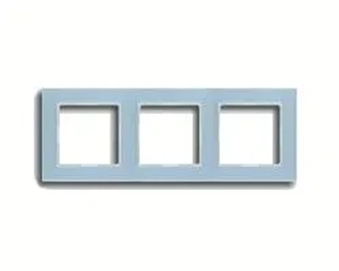 Изображение Рамка на 3 поста A Creation стекло серо-голубое AC583GLBLGR Jung