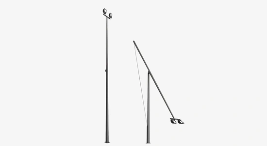 Изображение Светильник уличный Опора круглая коническая складывающаяся SILED FOLD 12 м.