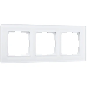 Изображение Рамка на 3 поста (белый матовый) W0031105
