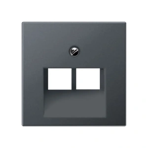 Изображение Накладка на розетку информационную ECO Profi антрацит  EP569-2BFPLUAAN Jung