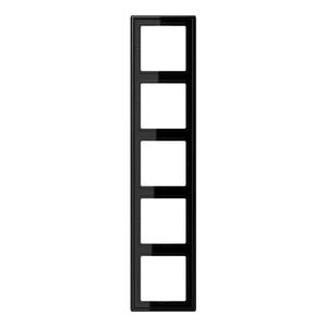 Изображение Рамка на 5 постов LS 990 черный глянец LS985SW Jung